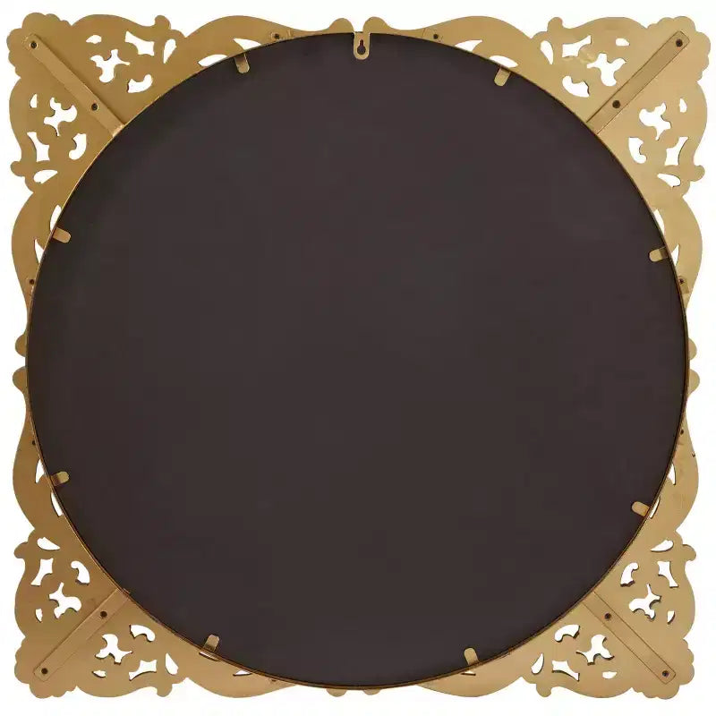 Miroir Mural Baroque Orné Floral Métal May