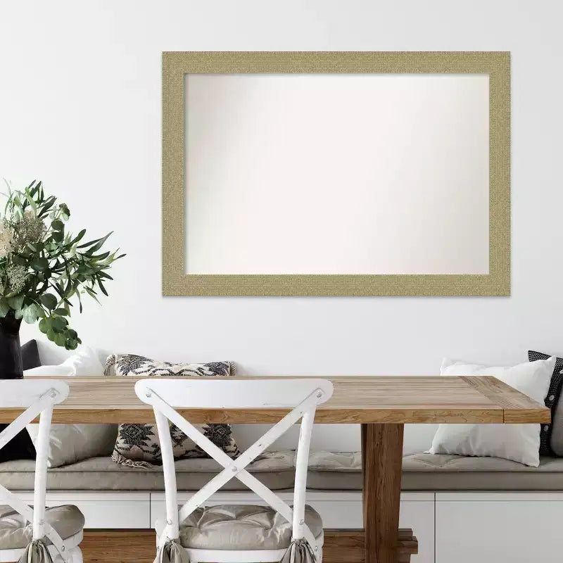 Miroir mural biseauté Mosaïque Or