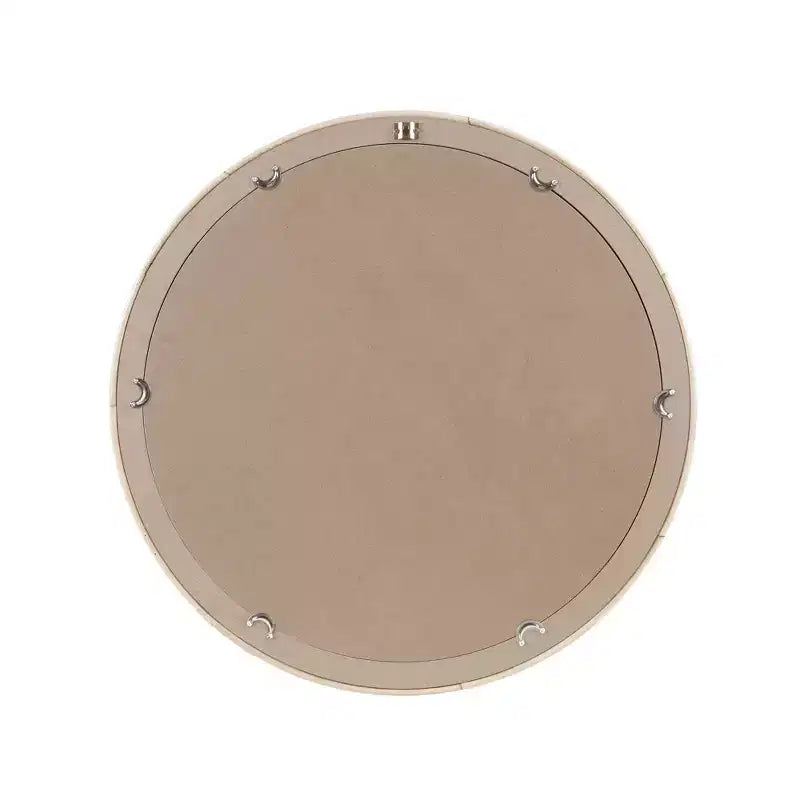 Miroir Mural Rond en Rotin Naturel : Tressé à la Main, Décor Nautique