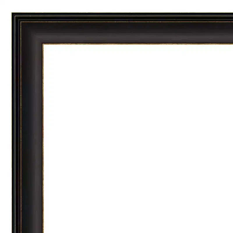 Miroir mural moderne rectangulaire en bronze huilé Trio non biseauté