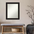 Miroir mural moderne rectangulaire en bronze huilé Trio non biseauté