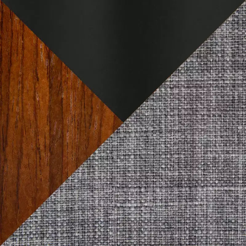 Tabourets de bar réglables, style moderne vintage, noir/noyer/gris clair