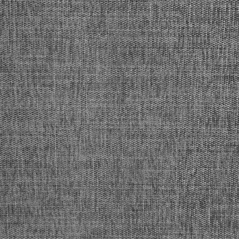 Canapé en tissu gris et revêtement en cuir finition blanc antique