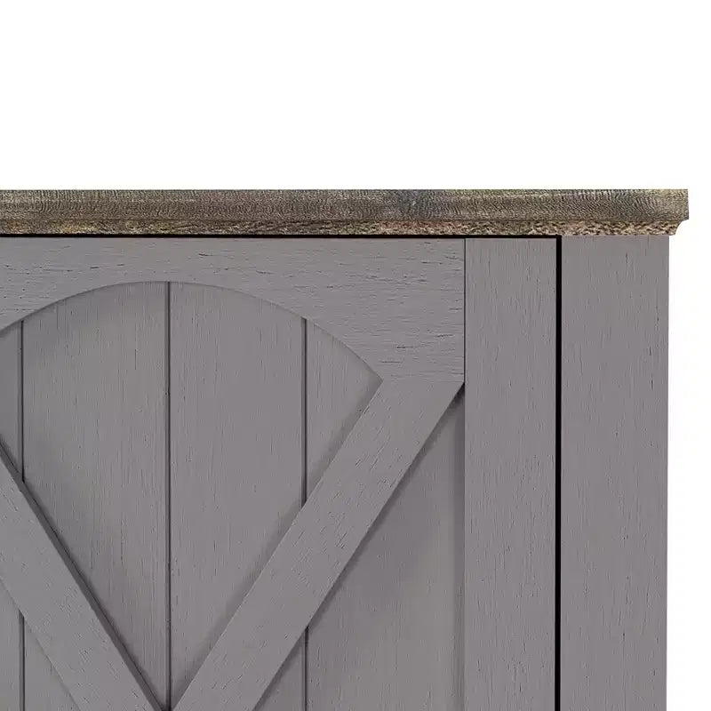 Meuble TV de ferme avec cheminée et armoires de rangement