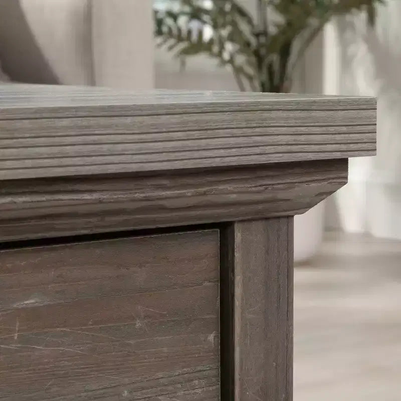 Table basse carrée style ferme Pin galet