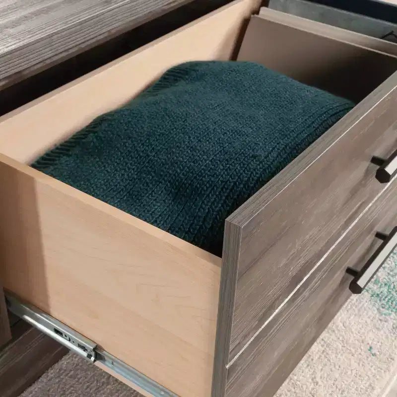 Table basse carrée style ferme Pin galet