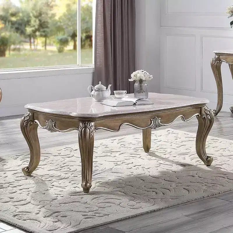 Table basse coquillage sculpté