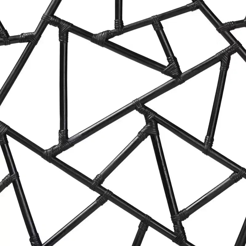 Tête de lit en rotin autonome noire