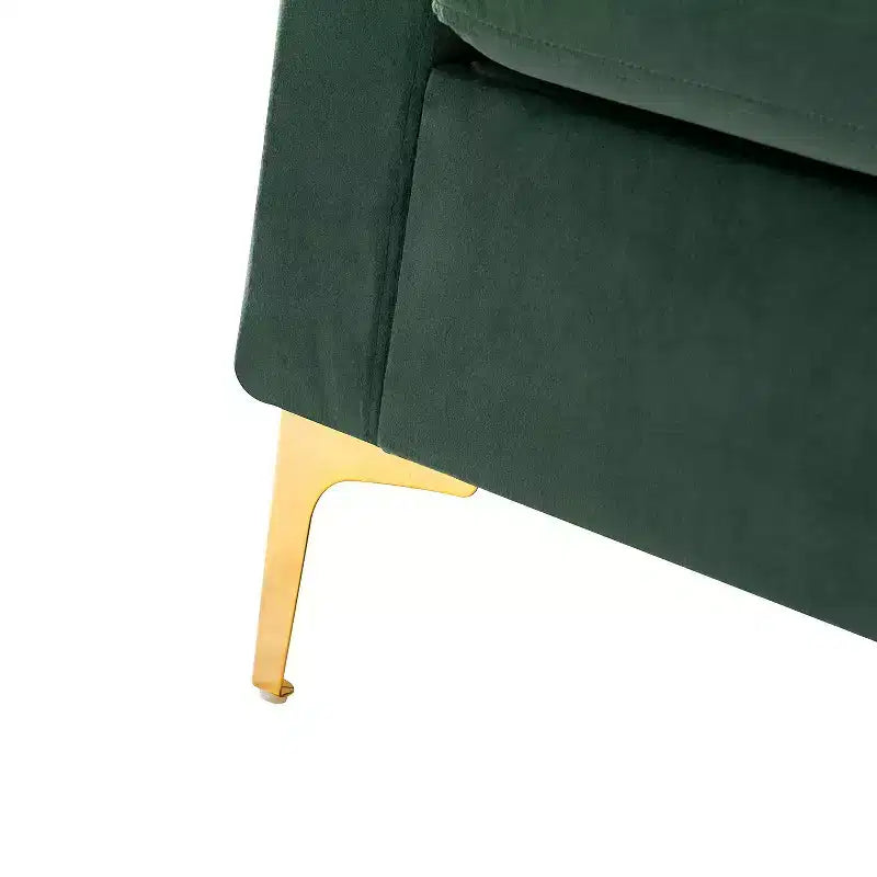 Fauteuil club contemporain en bois capitonné avec pieds en métal