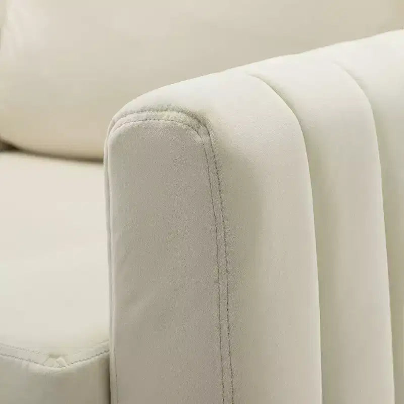 Fauteuil club contemporain en bois capitonné avec pieds en métal