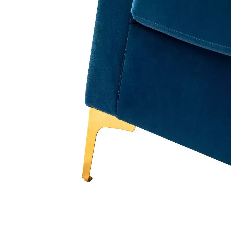 Fauteuil club contemporain en bois capitonné avec pieds en métal