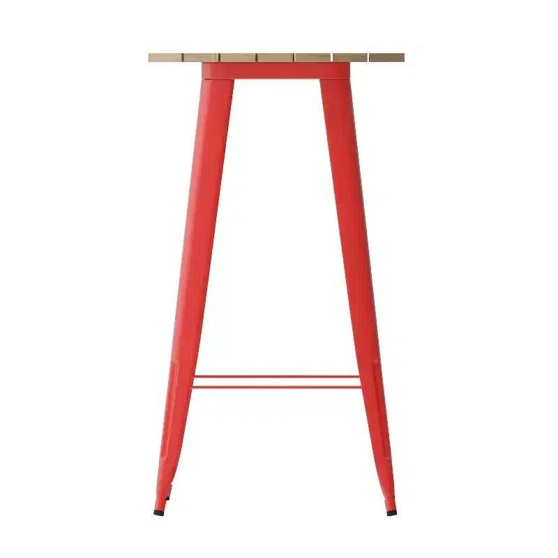 Table de bar d'intérieur/extérieur en polyrésine résistante aux intempéries
