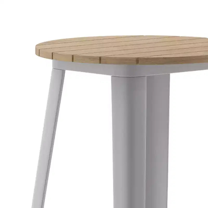 Table de bar d'intérieur/extérieur en polyrésine résistante aux intempéries