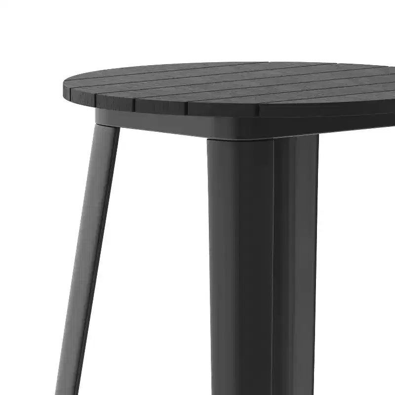 Table de bar d'intérieur/extérieur en polyrésine résistante aux intempéries