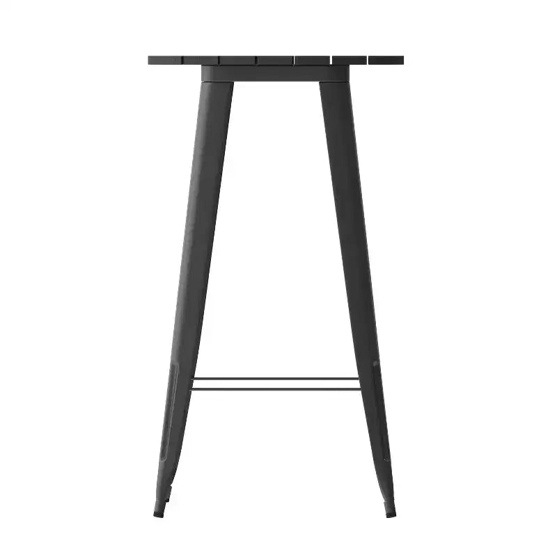 Table de bar d'intérieur/extérieur en polyrésine résistante aux intempéries