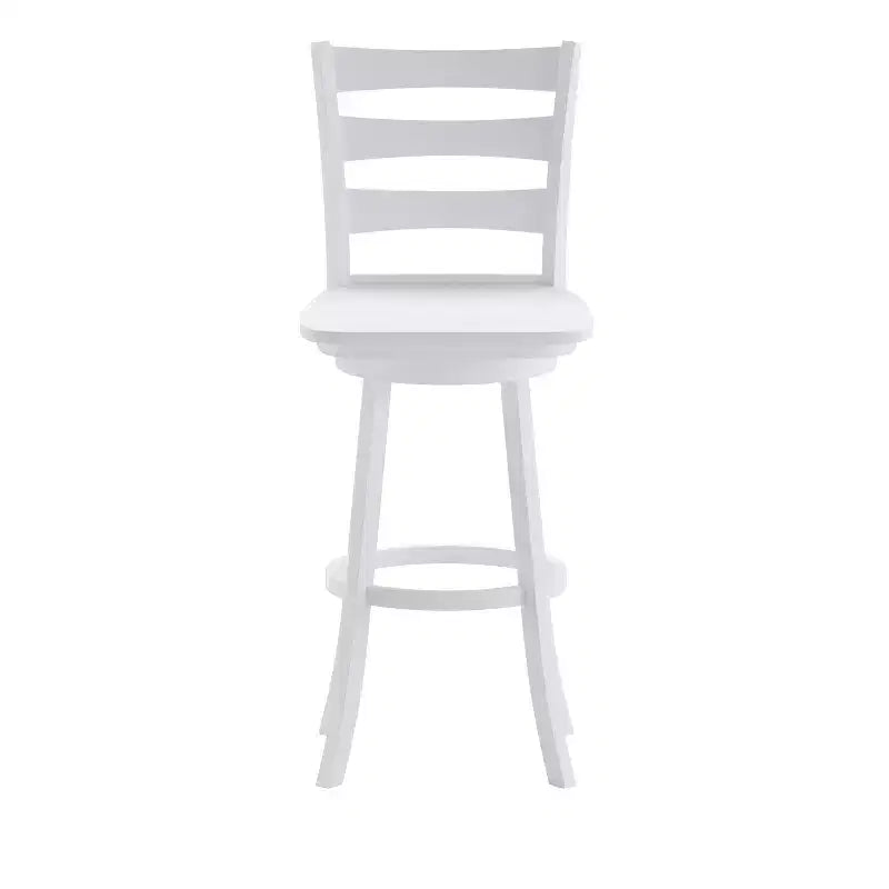 Tabouret de bar pivotant classique en bois à dossier échelle de qualité commerciale, hauteur bar