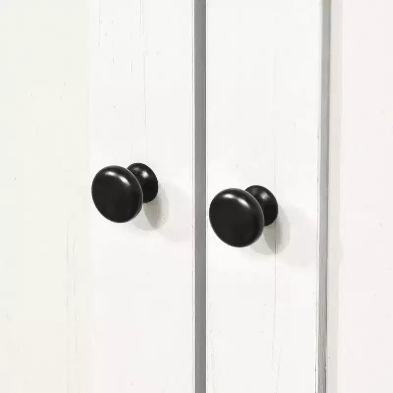 Buffet de cuisine avec huche, Armoire de rangement pour garde-manger avec 4 étagères, Tiroirs