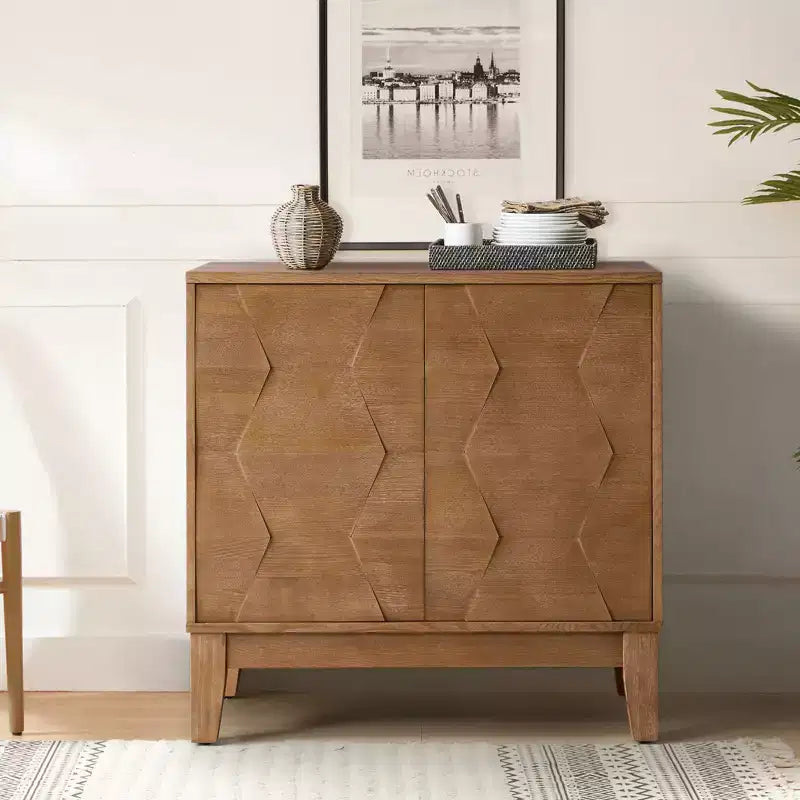Buffet haut à 2 portes avec étagères réglables