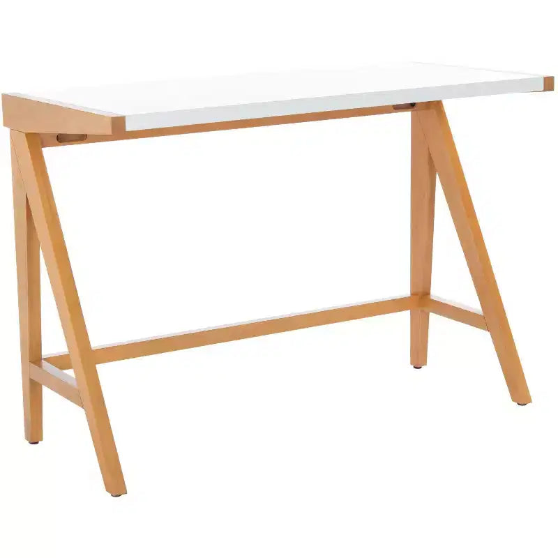 Bureau de style moderne avec un plateau blanc lisse