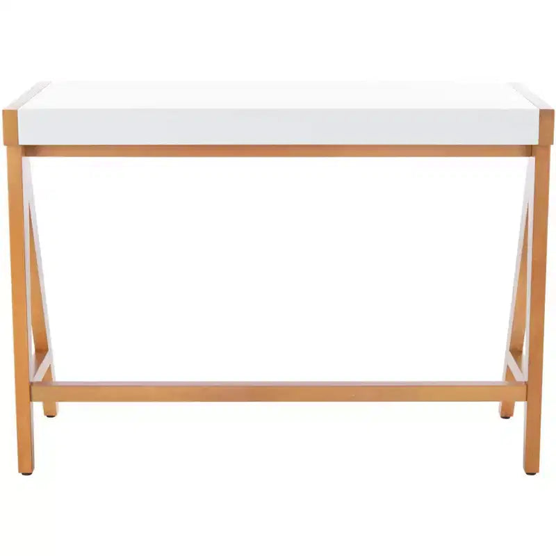 Bureau de style moderne avec un plateau blanc lisse
