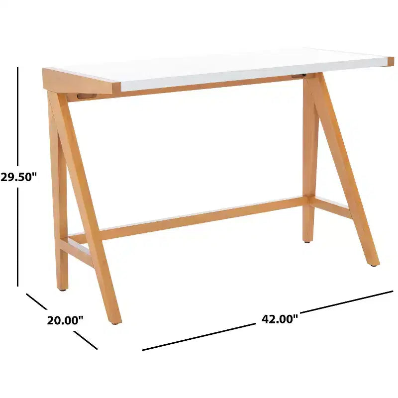 Bureau de style moderne avec un plateau blanc lisse