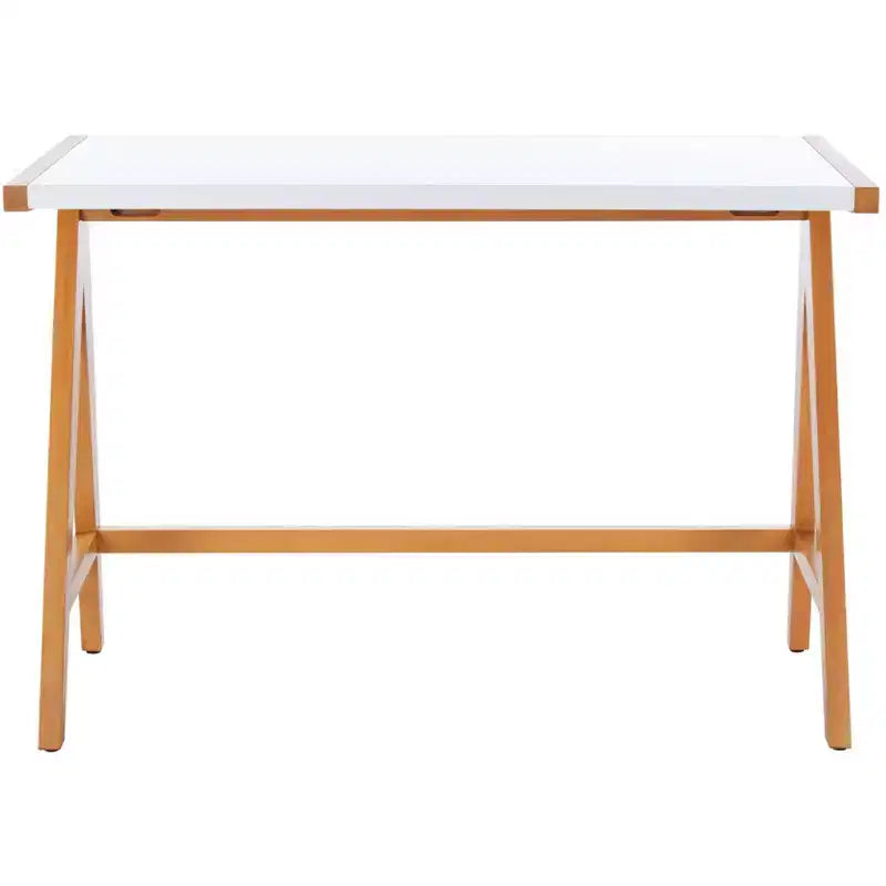 Bureau de style moderne avec un plateau blanc lisse