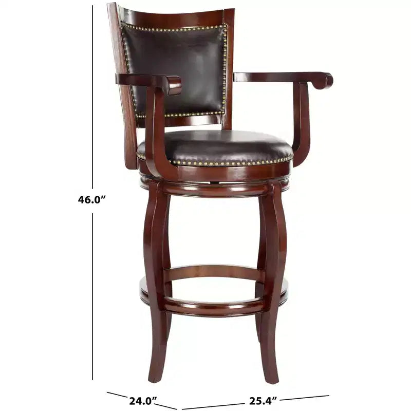 Tabourets de bar en cuir
