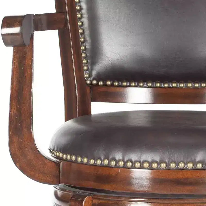 Tabourets de bar en cuir