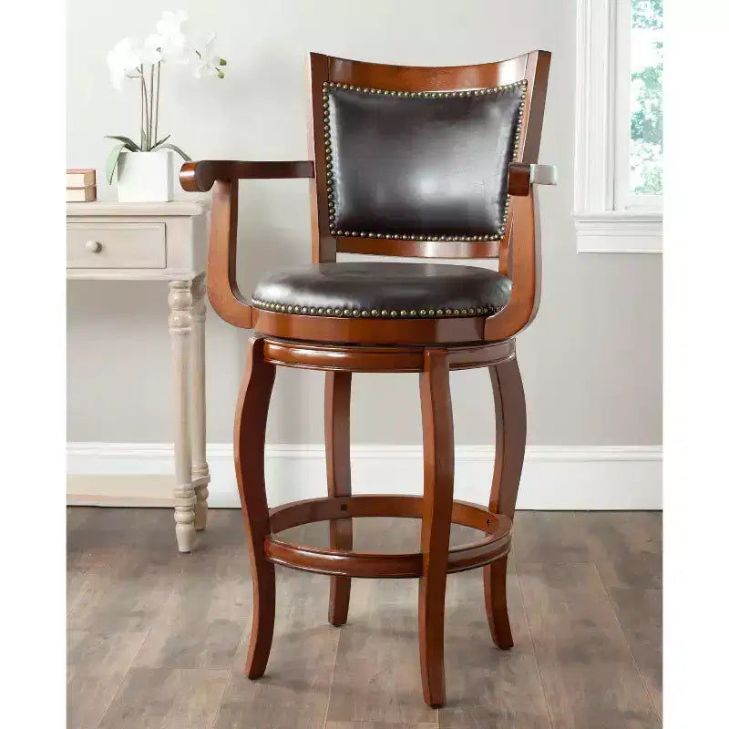 Tabourets de bar en cuir