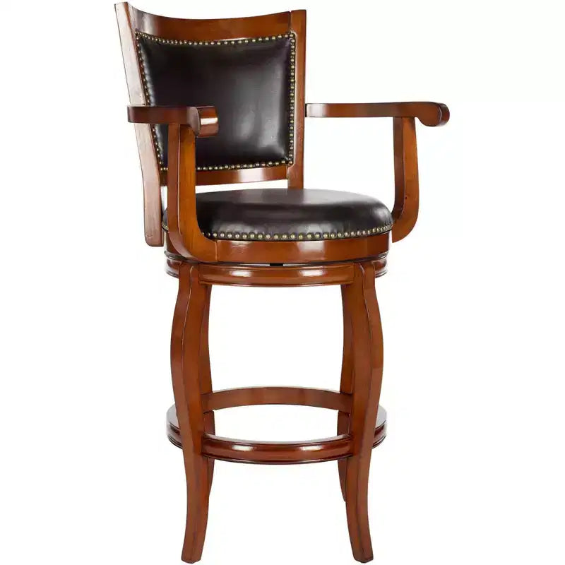 Tabourets de bar en cuir