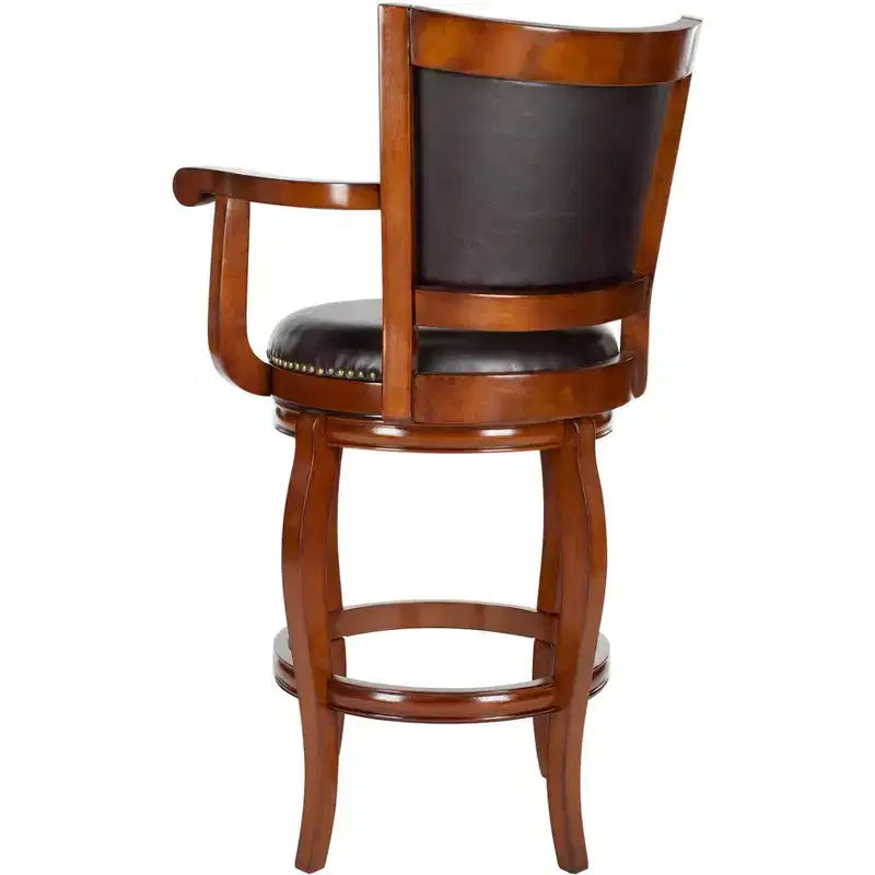 Tabourets de bar en cuir