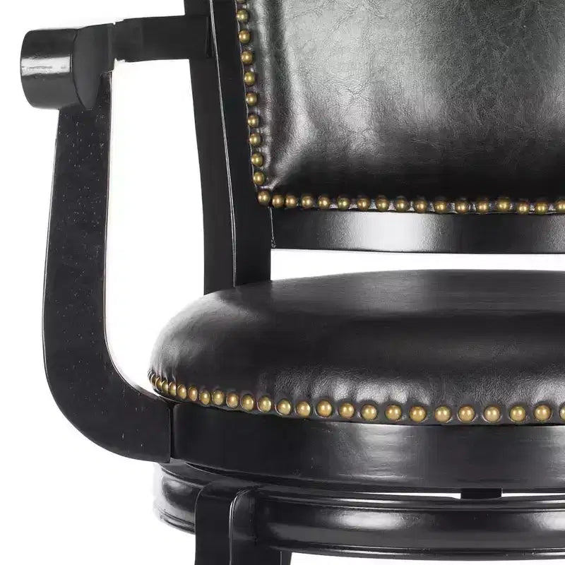 Tabourets de bar en cuir
