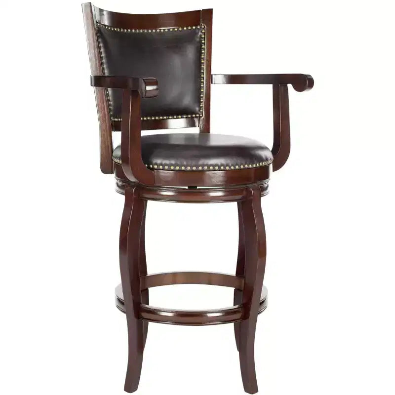 Tabourets de bar en cuir