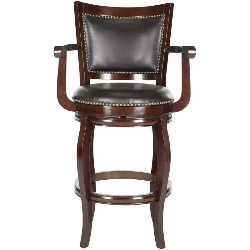 Tabourets de bar en cuir