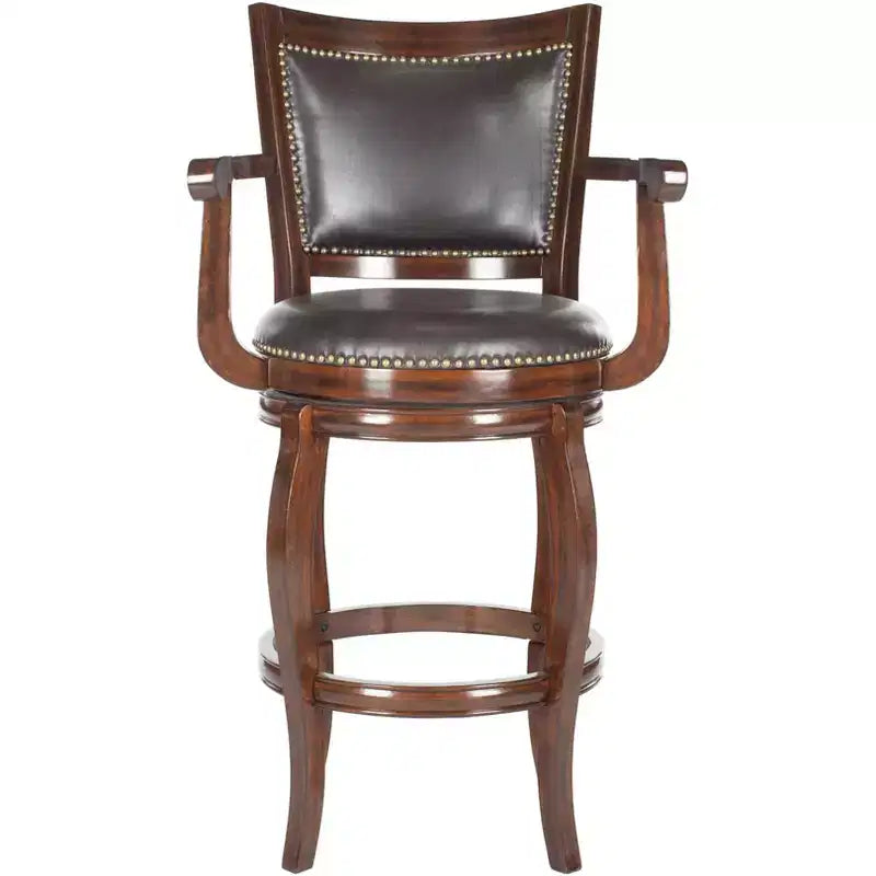 Tabourets de bar en cuir