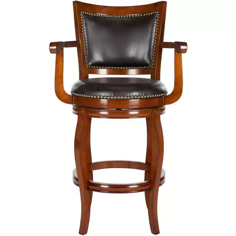 Tabourets de bar en cuir