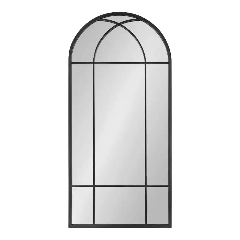 Miroir mural fenêtre en métal arche