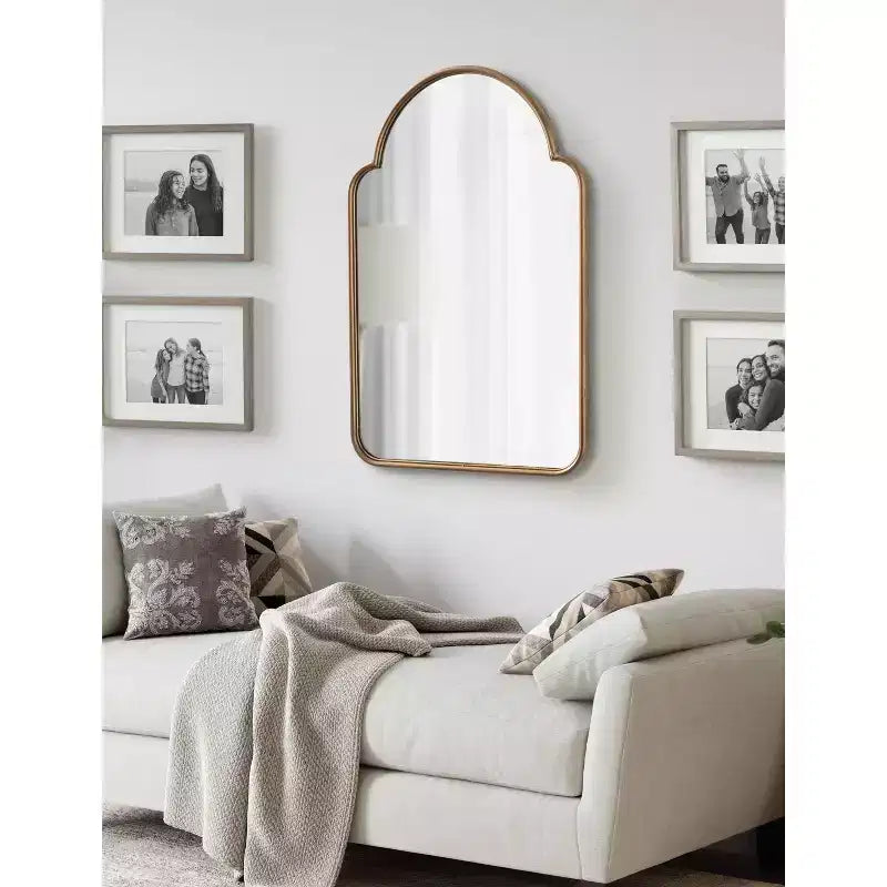 Miroir arche en métal