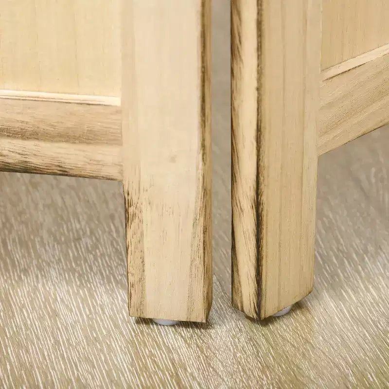 Paravent en bois à 4 panneaux, séparateur de pièce, cadre photo pliant