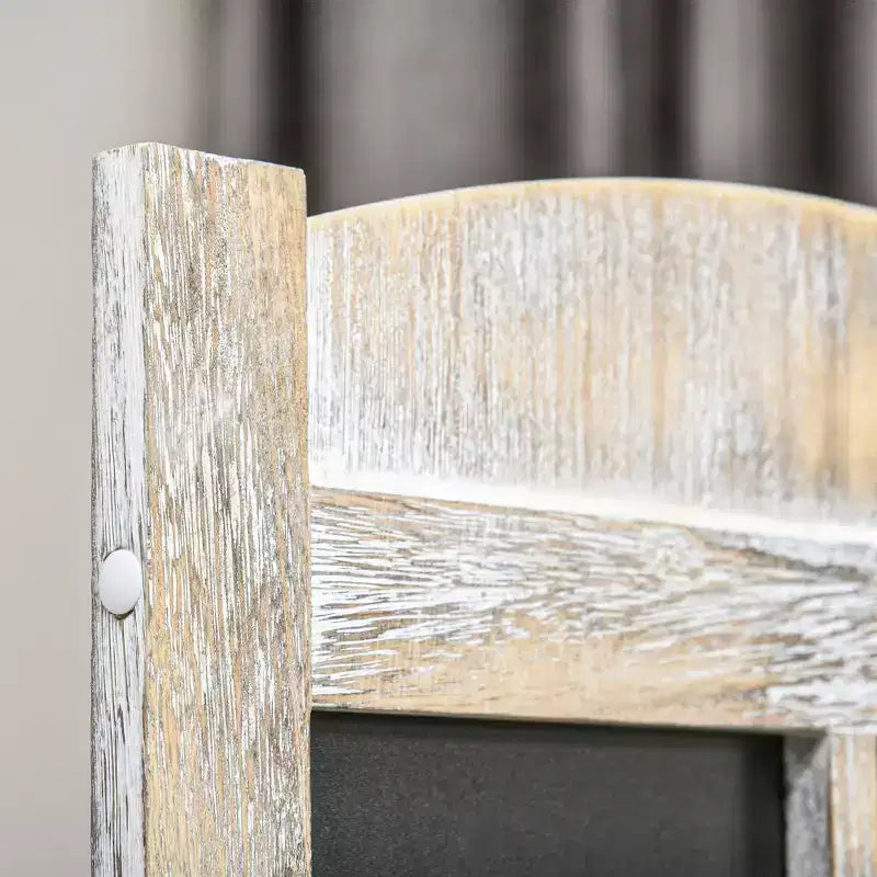 Paravents pliants de style rustique à 4 panneaux en bois haut
