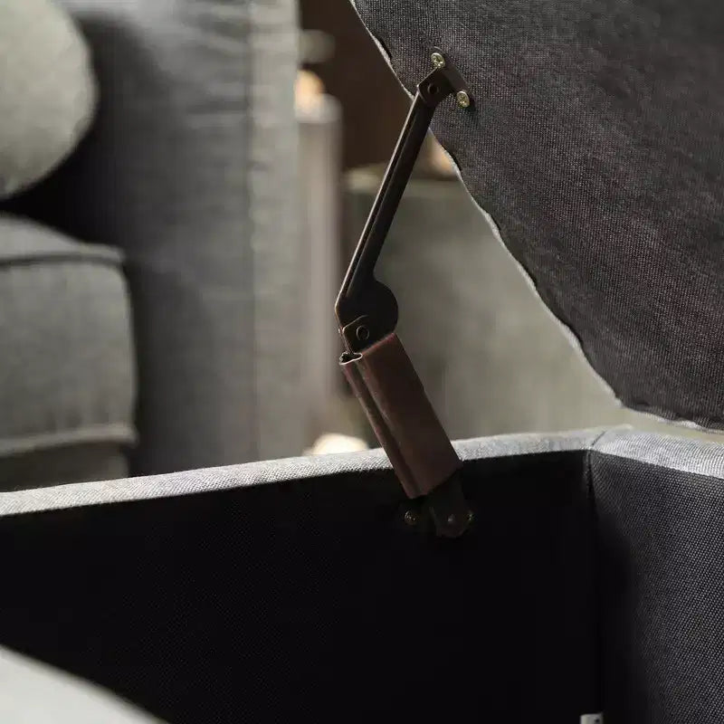Banc Ottoman de Rangement Long, Tabouret de Bout de Lit avec Rangement, Charge Supportée