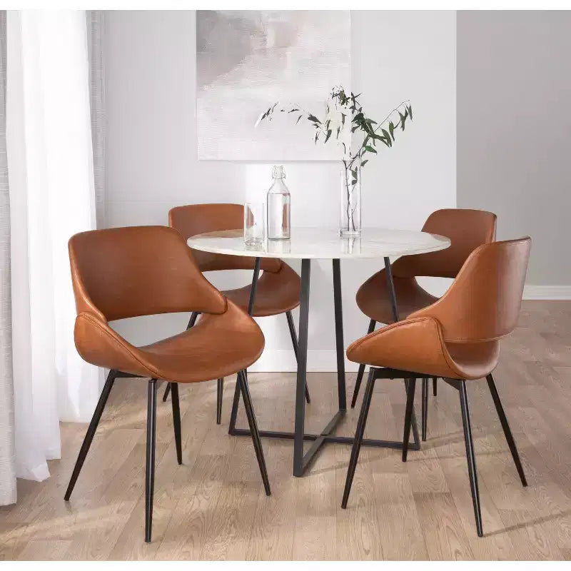Chaise de salle à manger avec accoudoirs
