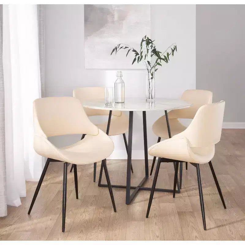 Chaise de salle à manger avec accoudoirs