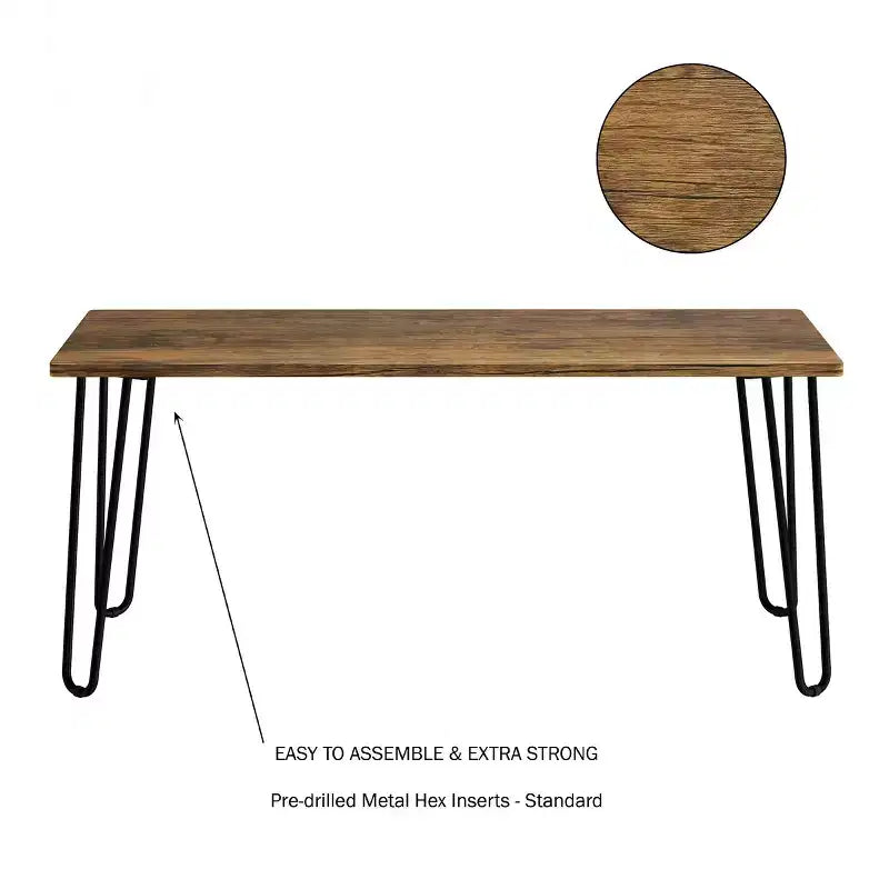 Table basse moderne Lavish Home Style industriel moderne