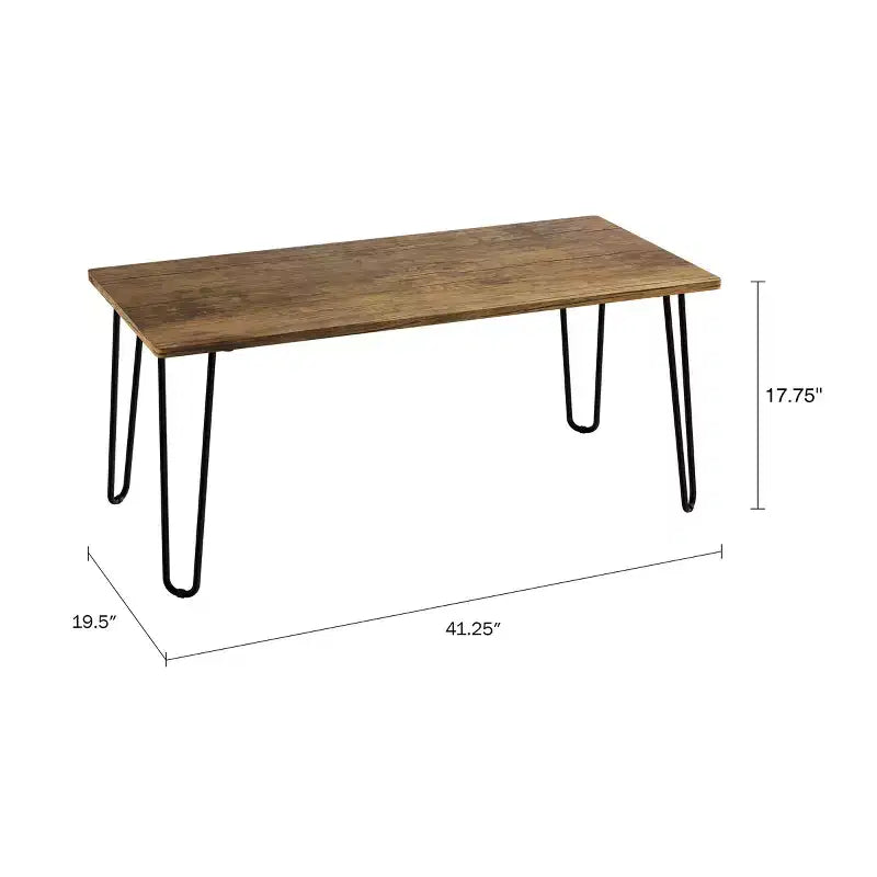 Table basse moderne Lavish Home Style industriel moderne