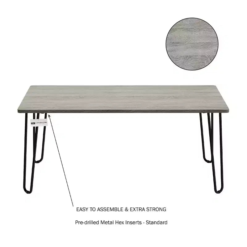 Table basse moderne Lavish Home Style industriel moderne