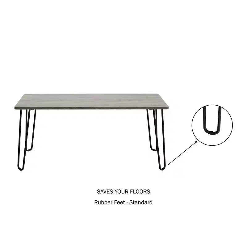 Table basse moderne Lavish Home Style industriel moderne