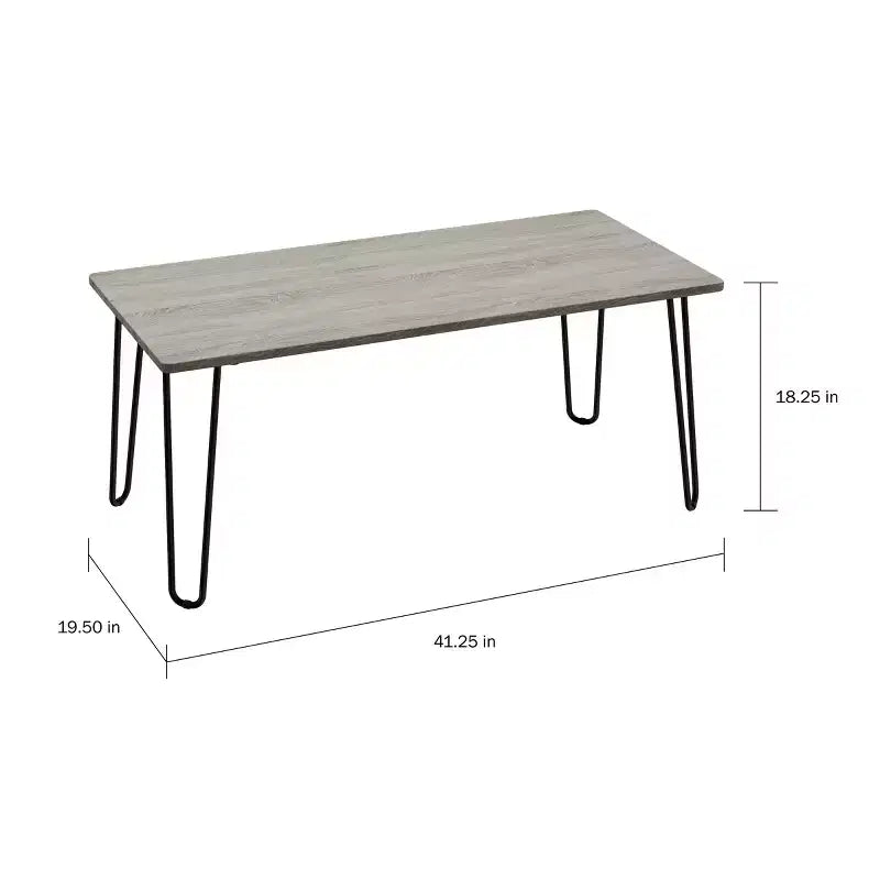 Table basse moderne Lavish Home Style industriel moderne