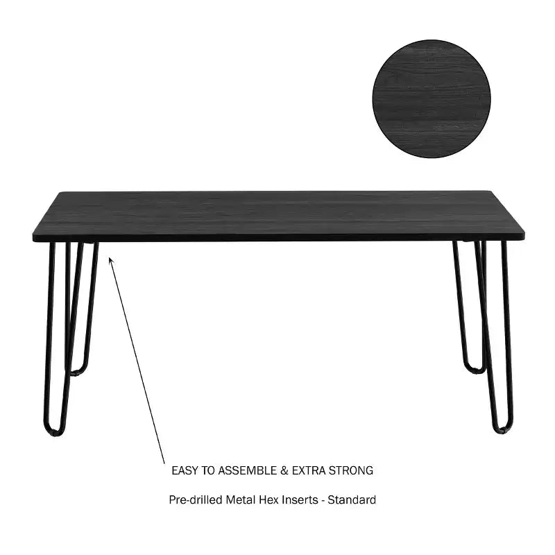 Table basse moderne Lavish Home Style industriel moderne