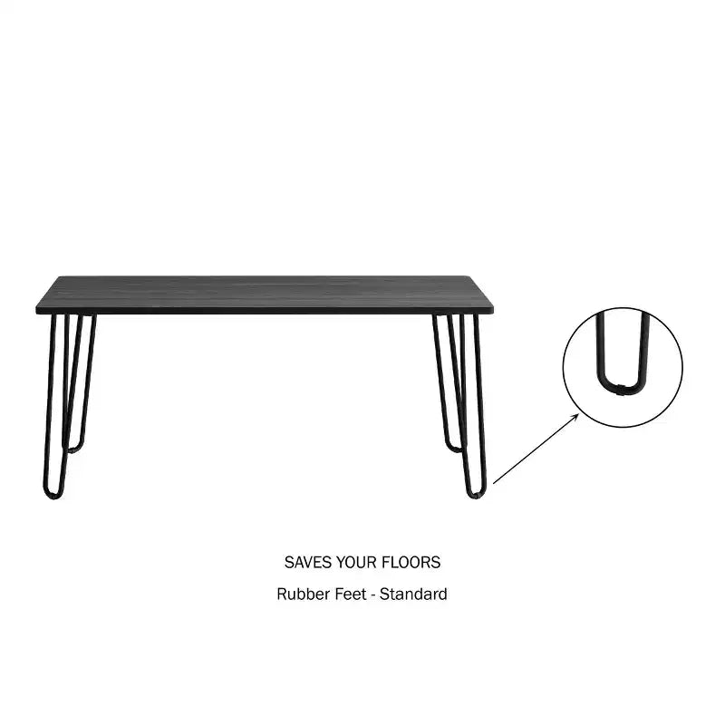 Table basse moderne Lavish Home Style industriel moderne